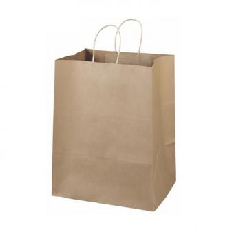 Custom printed high quality recycled food grade brown paper bag
