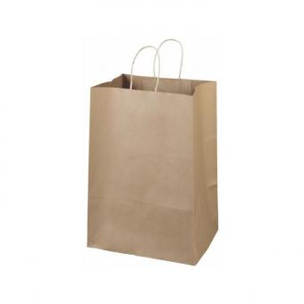 Wholesale cheap custom printing jewelry brown advertising paper bag