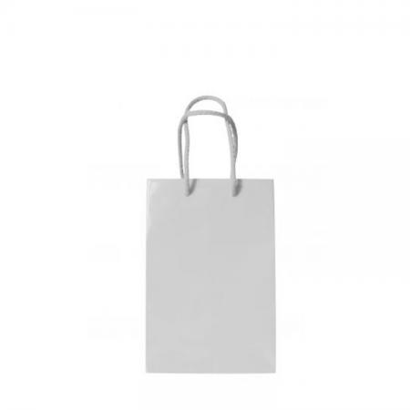 Custom Luxury Recycled Flat White Paper Bag For Packaging Gift