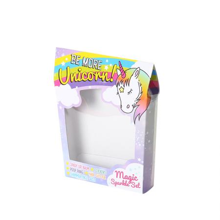 Fancy printing empty chocolate candy gift box with PVC clear window