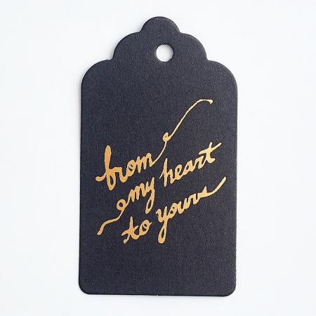 Custom Silk Screen Printing Cloth Hanging Tag with Grommet