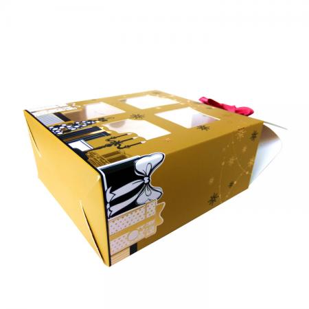 Custom printed gold foil hot stamping recycled paper bath bomb packaging box