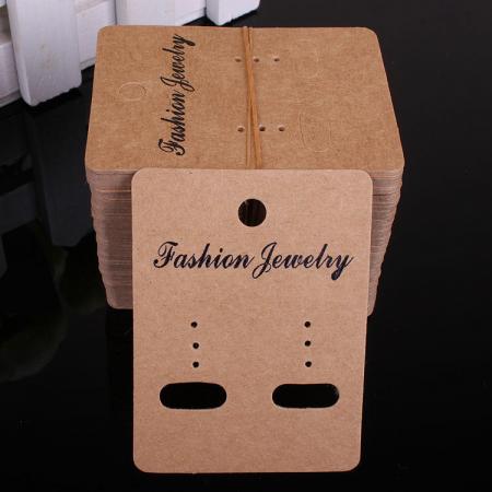 custom earring package kraft paper cards printing