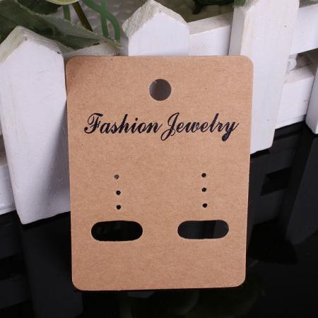 custom earring package kraft paper cards printing