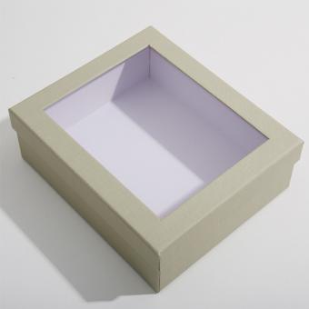 Colorful Printing Folding Gift Box Clear Paper Packaging Box with Window