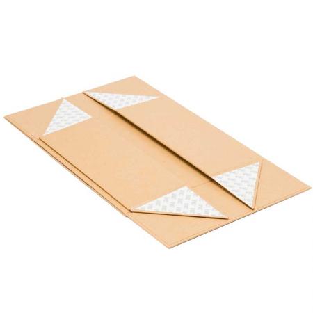 Wholesale brown natural kraft material cardboard paper magnetic packaging gift boxes