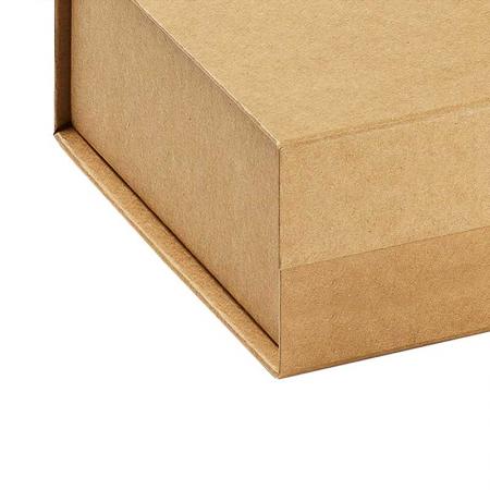 Wholesale brown natural kraft material cardboard paper magnetic packaging gift boxes