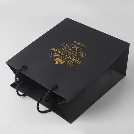 Customization Printed Brown Kraft Shopping Paper Bag With Handles