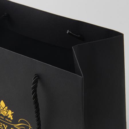 Custom design luxury brand shopping paper bags with logos