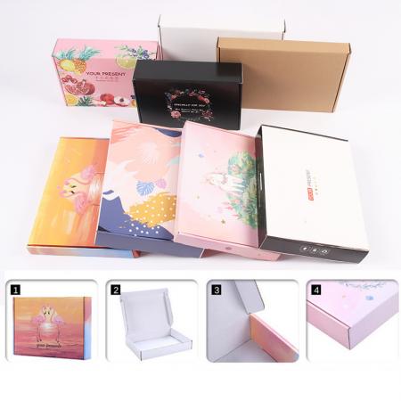 Wholesale custom printed corrugated packaging shipping boxes custom logo