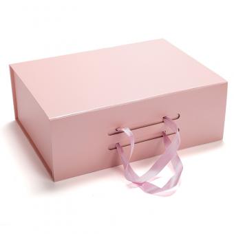 Rigid Folding Gift Box with Ribbon