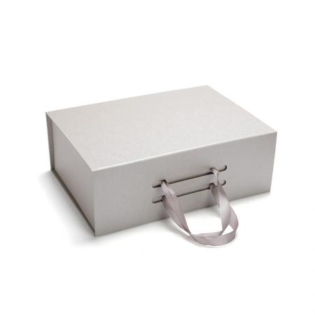 Rigid Folding Gift Box with Ribbon