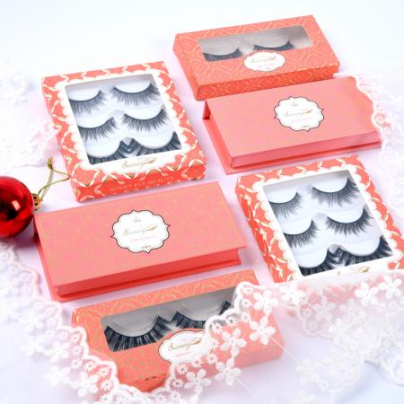 hot selling cute eyelash packaging private label silk mink eyelash