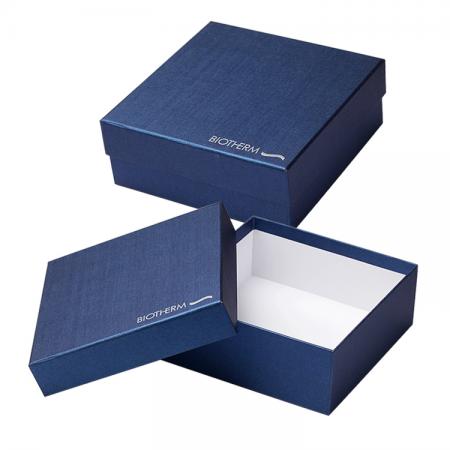 Blue Luxury Top and Bottom paper gift Packaging empty shoe boxes