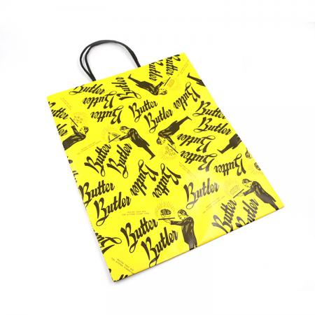 Large shopping Paper Retail Bag With Logo Print wholesale