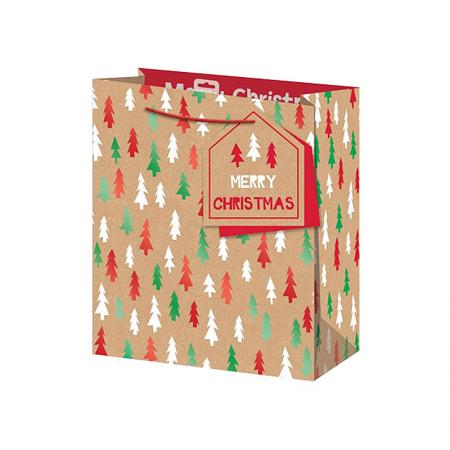 Wholesale Christmas Craft Paper Packaging Tote Bag