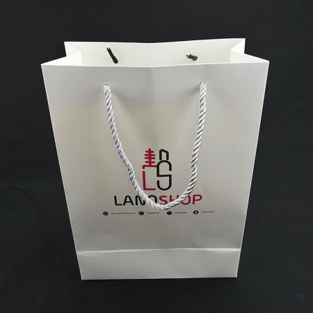 Custom White A4 Size Free Sample Paper Gift Bag