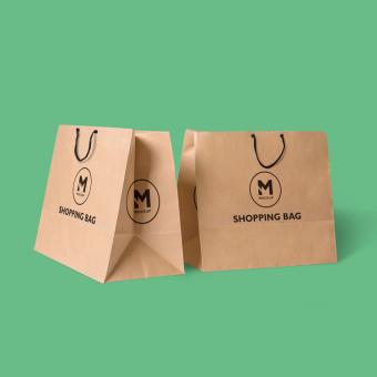 customized printing design gift paper shopping bags with handle
