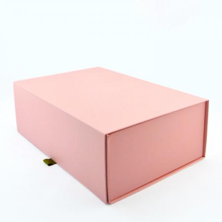 Custom clothing packaging folding gift box with ribbon