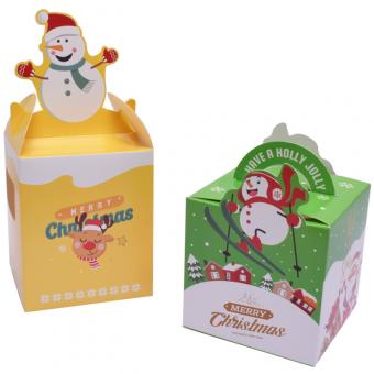 Wholesale manufacturer creative Christmas gift box of biscuits, chocolate candy packing box of Christmas apple box with your design