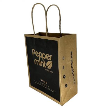 custom brown kraft paper bag