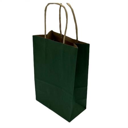 Green Shopping Paper Bag Paper Bag Add Your Design