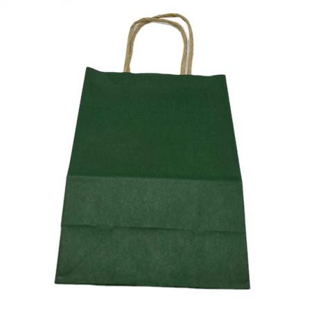 Green Shopping Paper Bag Paper Bag Add Your Design