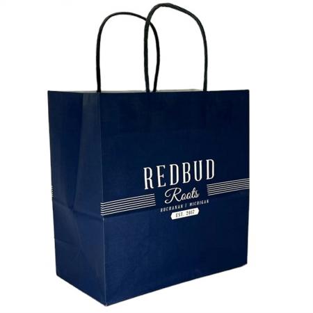 High-end custom kraft bag shopping bag add your design