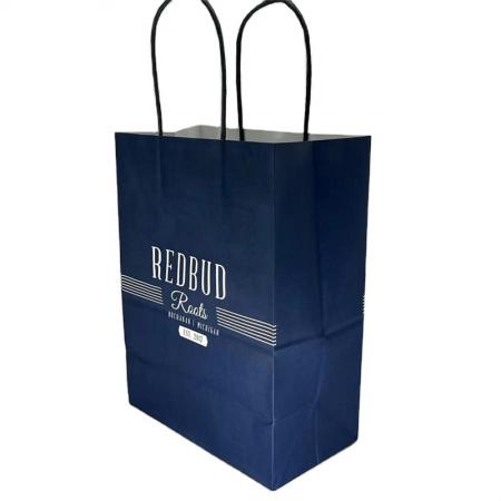 High-end custom kraft bag shopping bag add your design