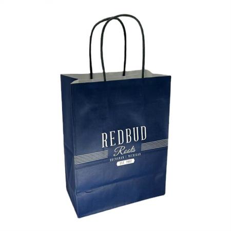 High-end custom kraft bag shopping bag add your design