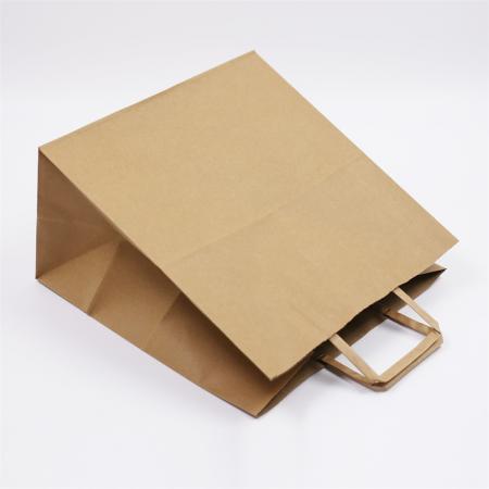 Durable Brown Kraft Paper Bags, Custom Size And Print Logo