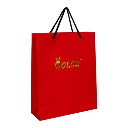 Custom Design Luxury Glossy Tote Paper Bag With Shopping